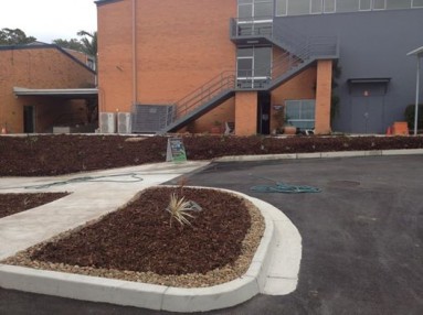 Landscaping at Our Lady's Annerley